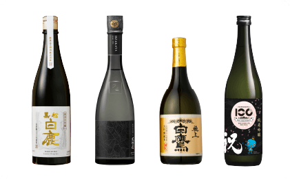 白鹿/黒松白鹿 純米大吟醸 720ml、大関/創家 大坂屋 純米大吟醸 720ml、白鷹/生酛・大吟醸純米 極上白鷹 720ml、日本盛/限定醸造 純米吟醸 720ml