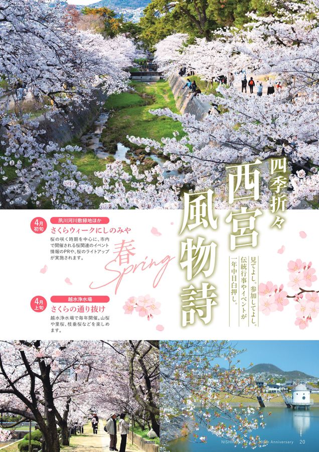 記念誌の参考デザイン例（西宮市100周年記念誌）